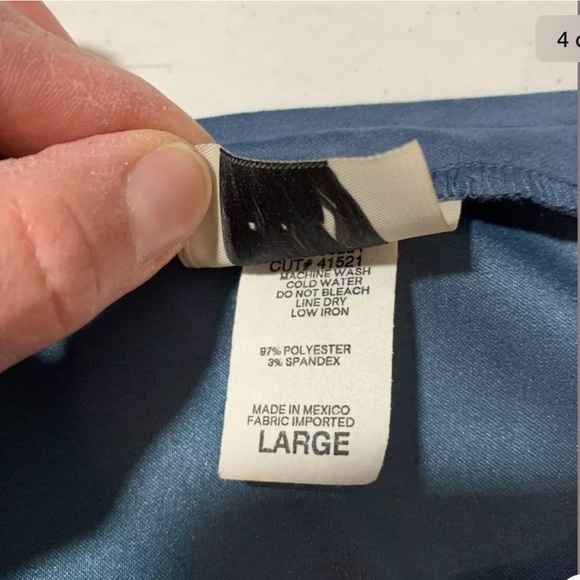 Teddi Womens Modest Dress Blue Soft Large Long - Picture 4 of 5